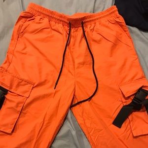 SHEIN Men Orange Cargo Pants